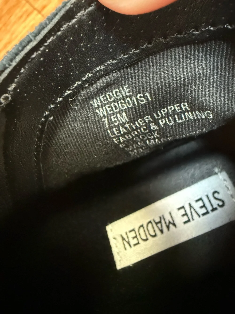 Steve Madden black suede